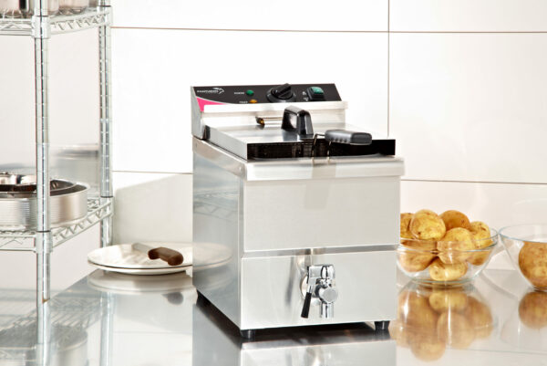 PFT81 Single Basket 8 Litre Fryer with Tap - Image 3