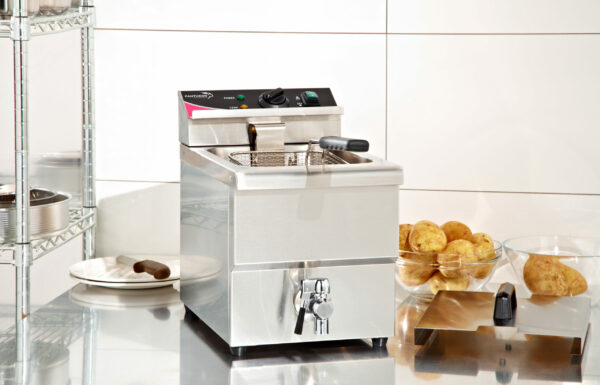 PFT81 Single Basket 8 Litre Fryer with Tap - Image 4